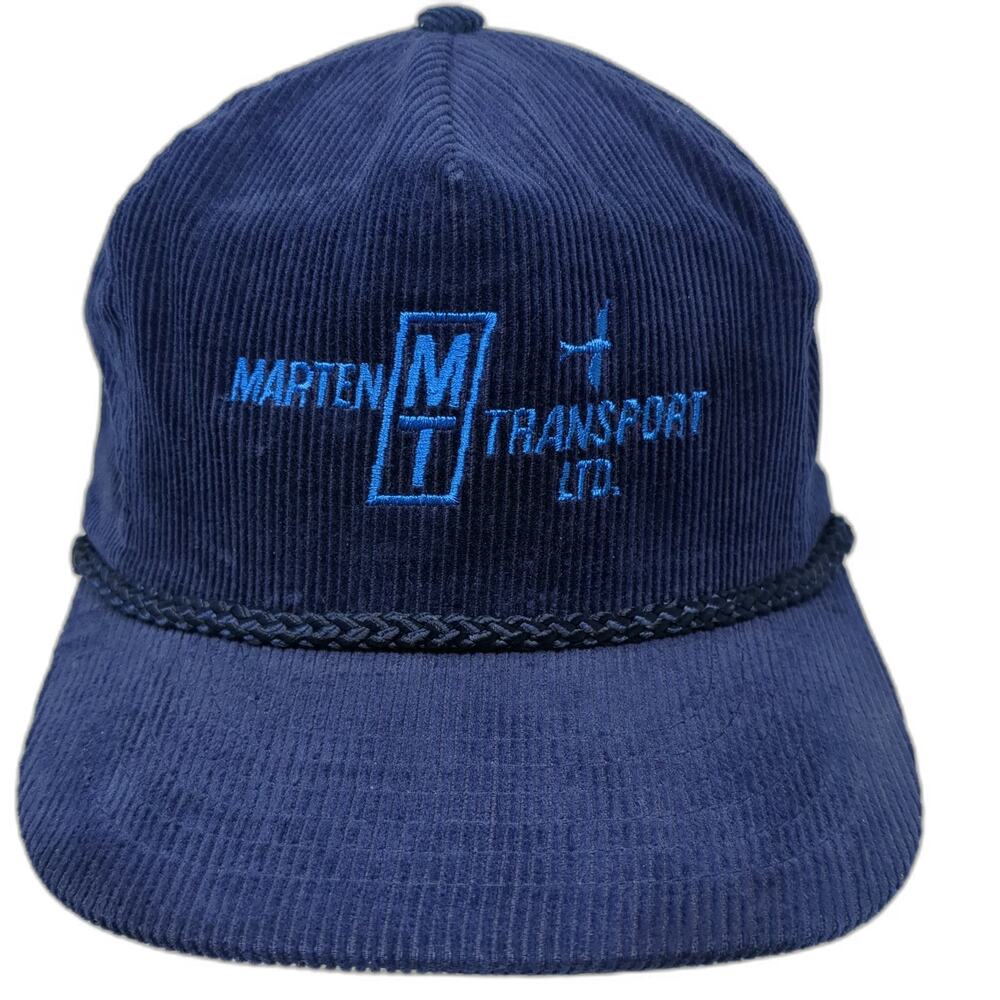 Designer Award Headwear 5 Panel Blue One Size Snapback Corduroy Braided Rope Hat